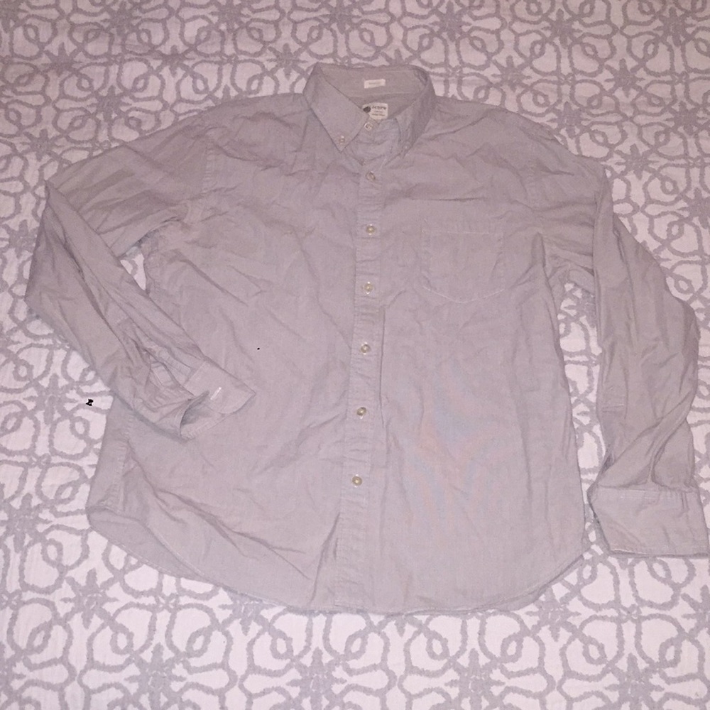 J. Crew 100% Cotton Tailored Fit Button Down Shirt